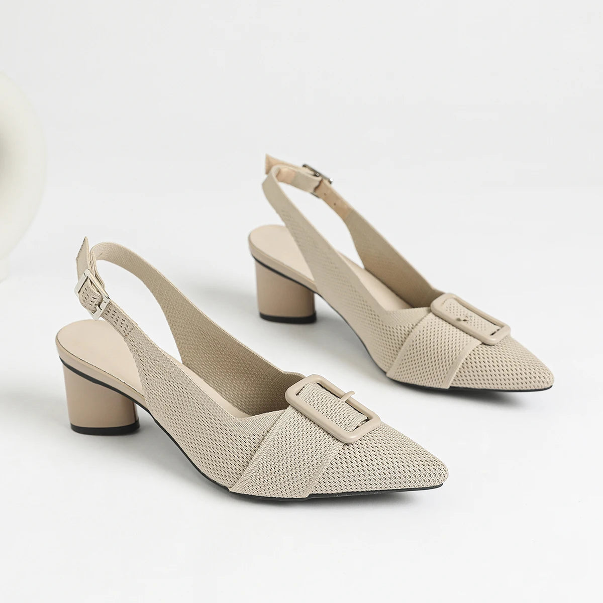 Die Audace Seoul Pointed Slingback Knit Pumps (Absatz 5 cm)