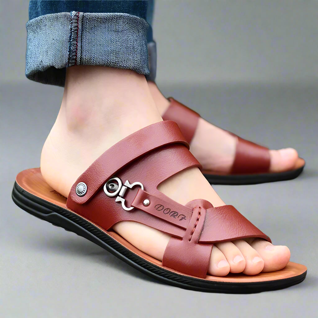 Tabuk – Men’s Leather Sandal Structured Tradition ✨