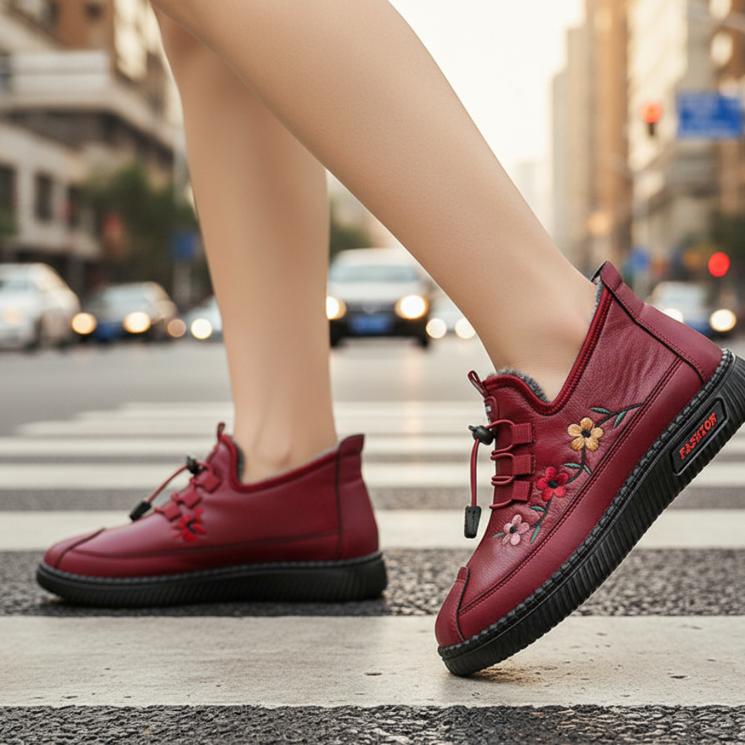 Winter Comfort™ Floral – Winter Shoes for Warmth, Comfort & Style ❄🌸
