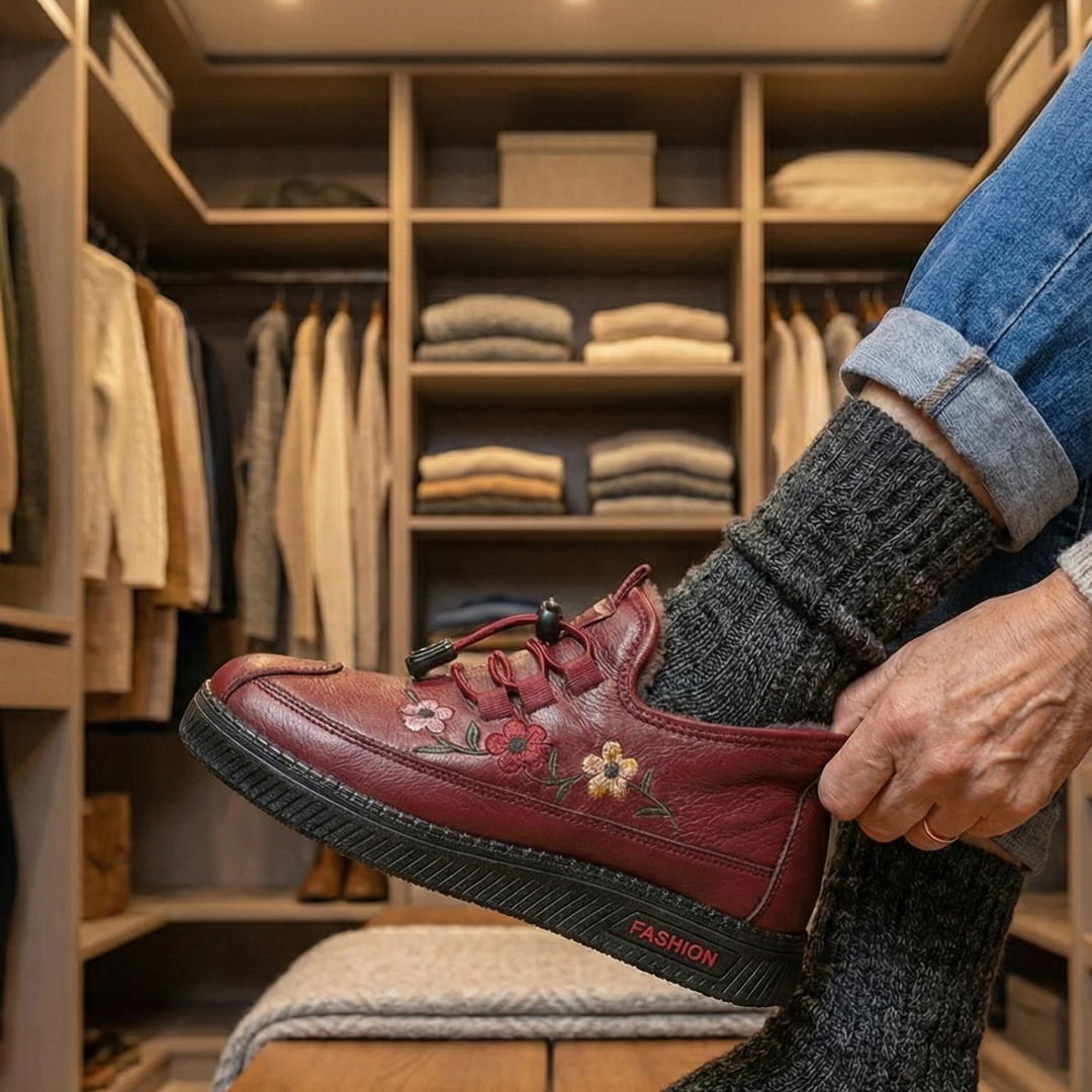 Winter Comfort™ Floral – Winter Shoes for Warmth, Comfort & Style ❄🌸