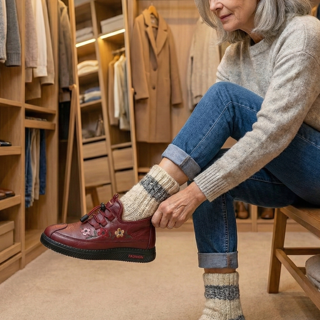 Winter Comfort™ Floral – Winter Shoes for Warmth, Comfort & Style ❄🌸