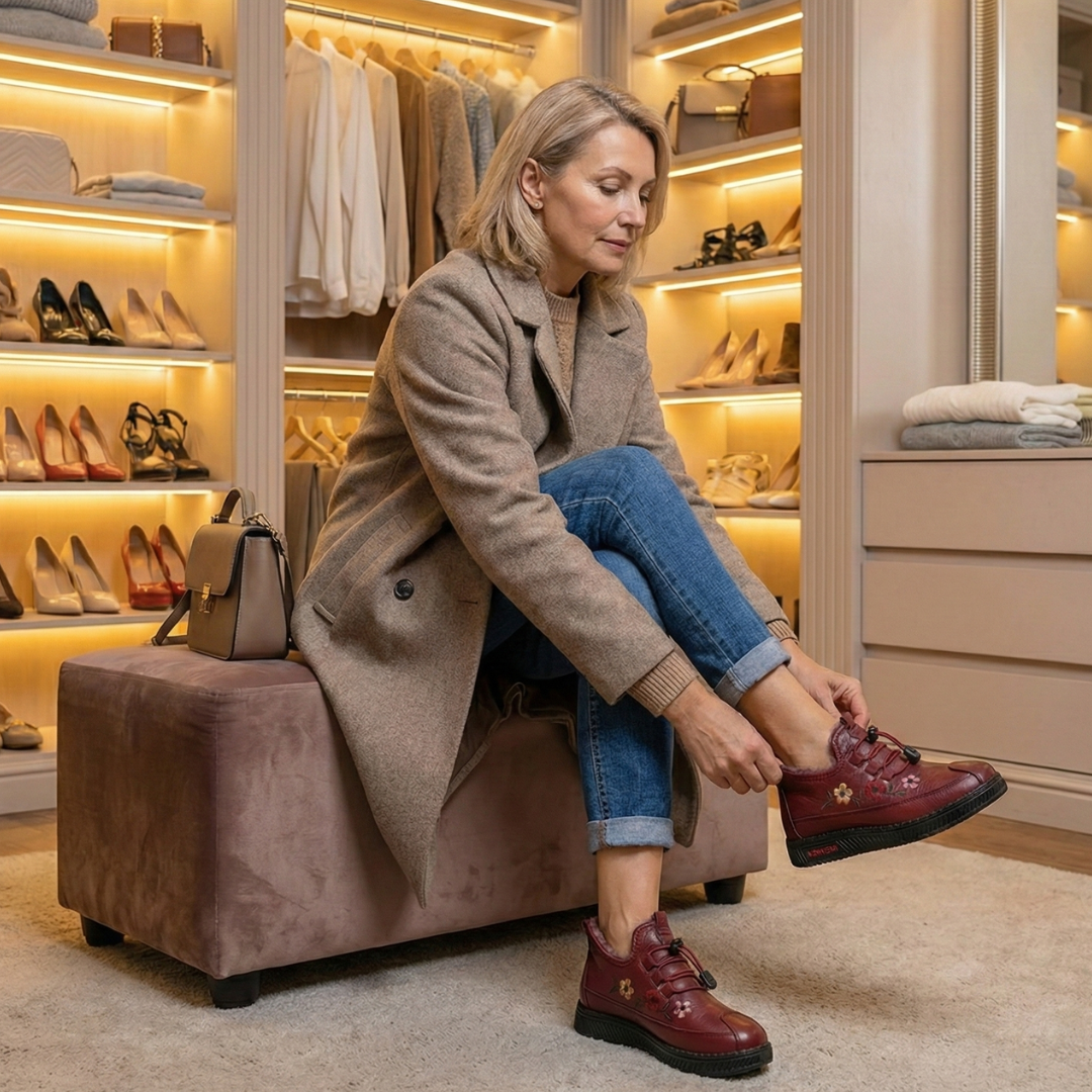 Winter Comfort™ Floral – Winter Shoes for Warmth, Comfort & Style ❄🌸