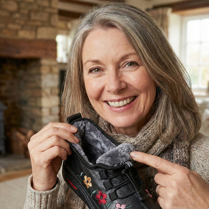 Winter Comfort™ Floral – Winter Shoes for Warmth, Comfort & Style ❄🌸