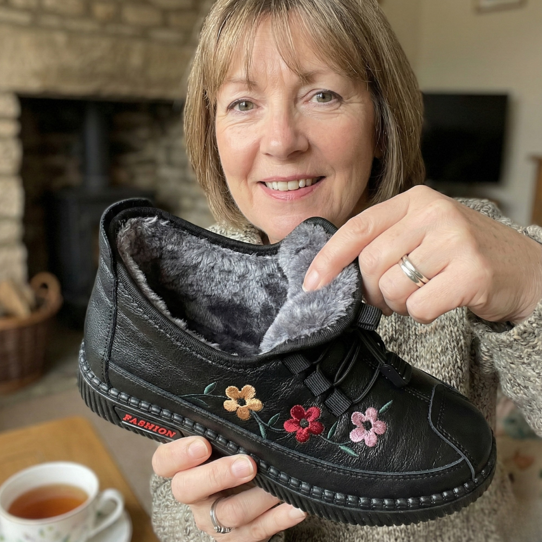 Winter Comfort™ Floral – Winter Shoes for Warmth, Comfort & Style ❄🌸