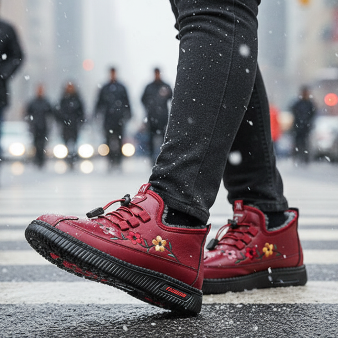 Winter Comfort™ Floral – Winter Shoes for Warmth, Comfort & Style ❄🌸