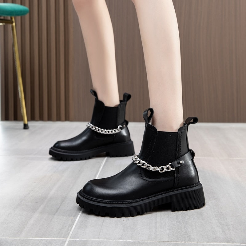 Krokow Casual Boot Genuine Leather Fur Lined TPU Sole