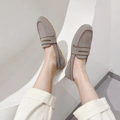 The Mirelle Copenhagen Chevron Loafers (heel 1 cm)