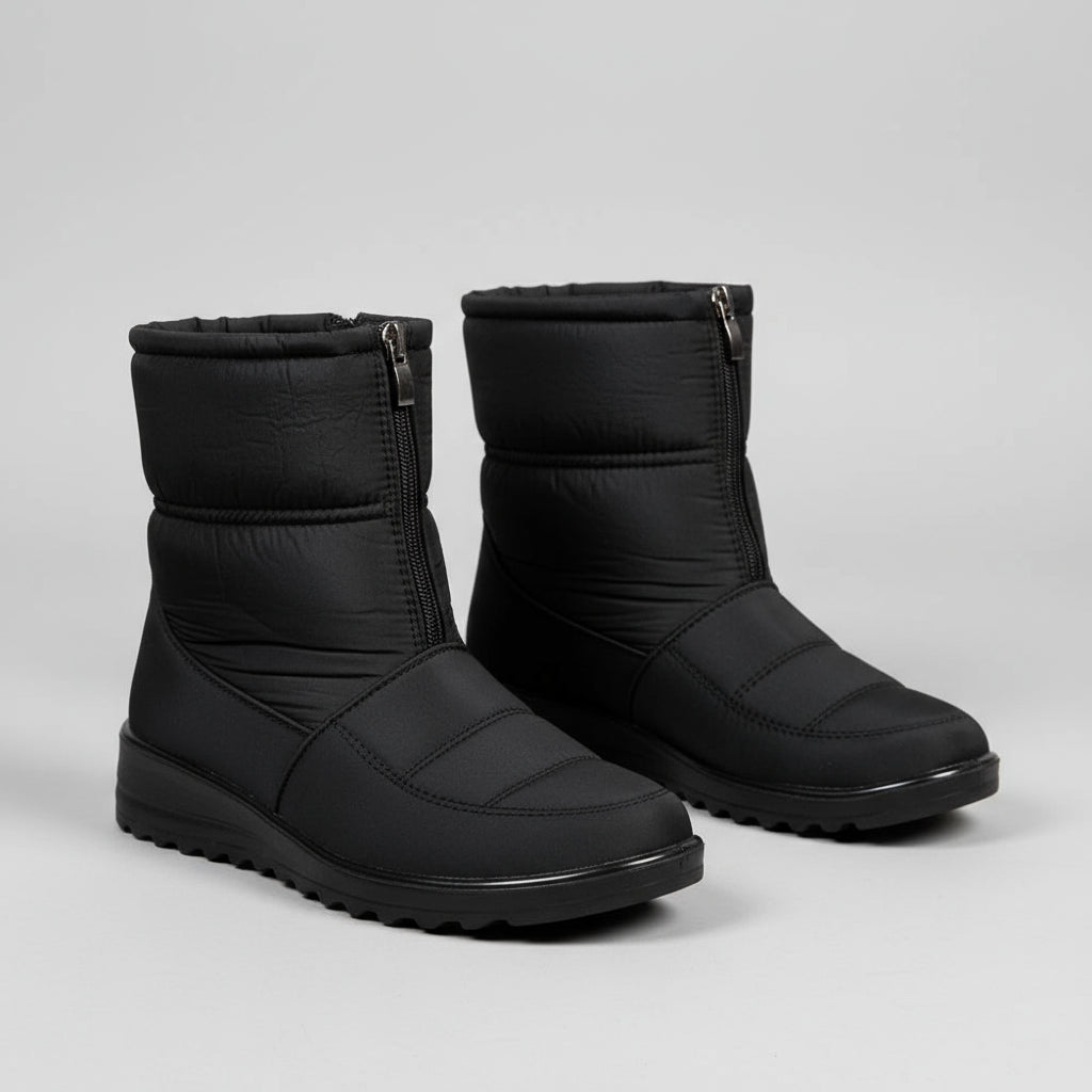 Feet in the Clouds™ Snow Boots Women Front Zipper Plush