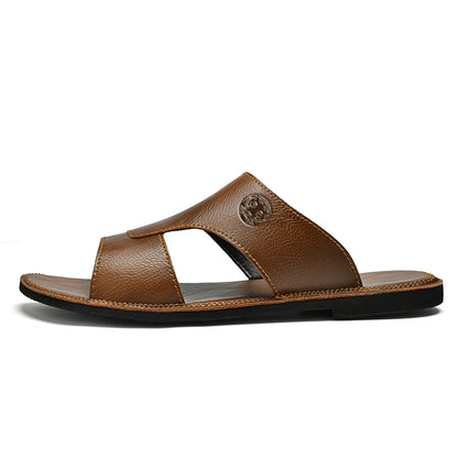 Riyadh - Leather Slide Sandals for Men Minimalist & Structured
