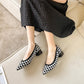 The Élégance Chooc  Pointed Knit Pumps (heel 3.5 cm)