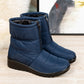 Feet in the Clouds™ Snow Boots Women Front Zipper Plush