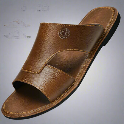 Riyadh - Leather Slide Sandals for Men Minimalist & Structured