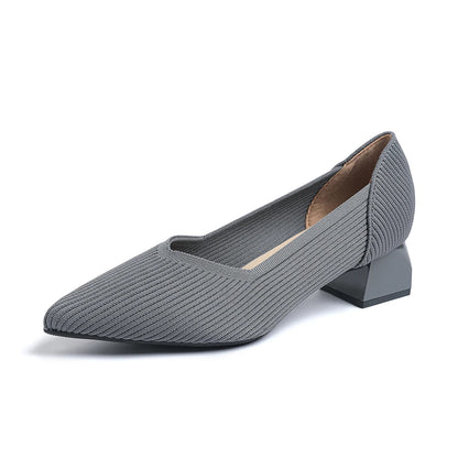 The Structure Basic Pointed Knit Pumps (heel 3.5 cm)