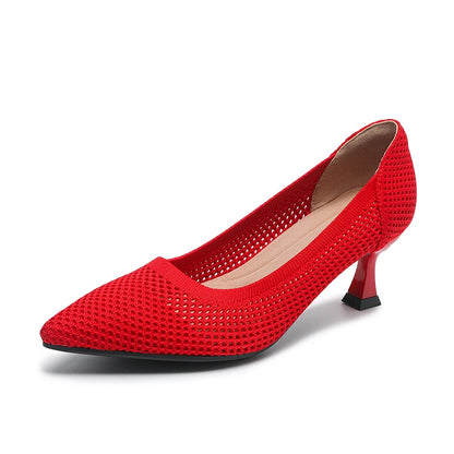 The Dynamique Monaco Pointed Knit Slingbacks (heel 6 cm)