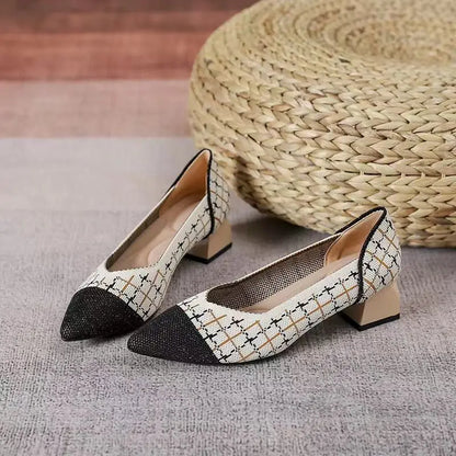 The Structure Milano Pointed Knit Pumps (heel 3.5 cm)
