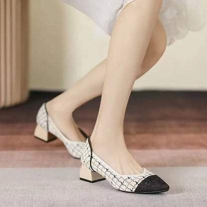 The Structure Milano Pointed Knit Pumps (heel 3.5 cm)