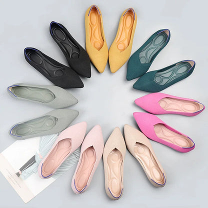 The Celtianna Prague Elastic Ballet Flats (heel 1 cm)