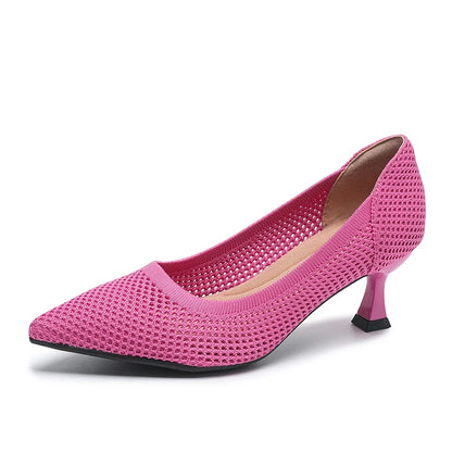 The Dynamique Monaco Pointed Knit Slingbacks (heel 6 cm)