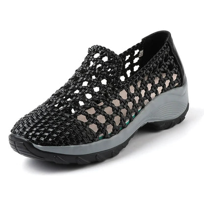 Cleopatra Leather Summer Sneakers – Breathable, Soft Sole, Elegant Design