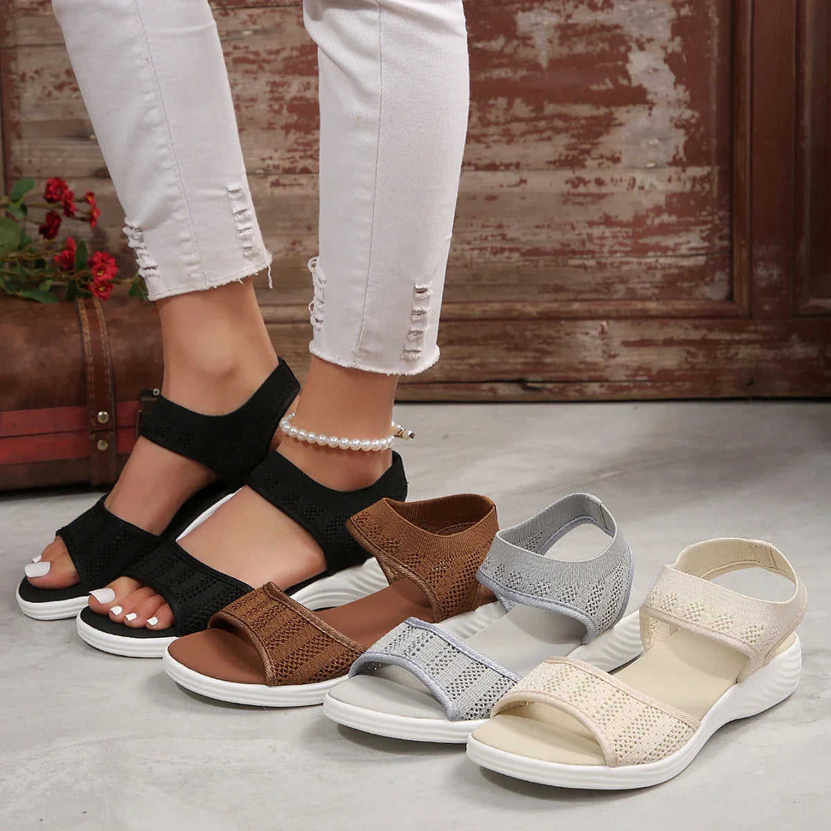 The Air Flex Ibiza Comfort Sandals (heel 1 cm)