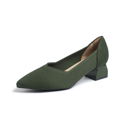 The Structure Basic Pointed Knit Pumps (heel 3.5 cm)