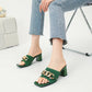 The Audacieuse Cannes Chain Mesh Mules (heel 6 cm)