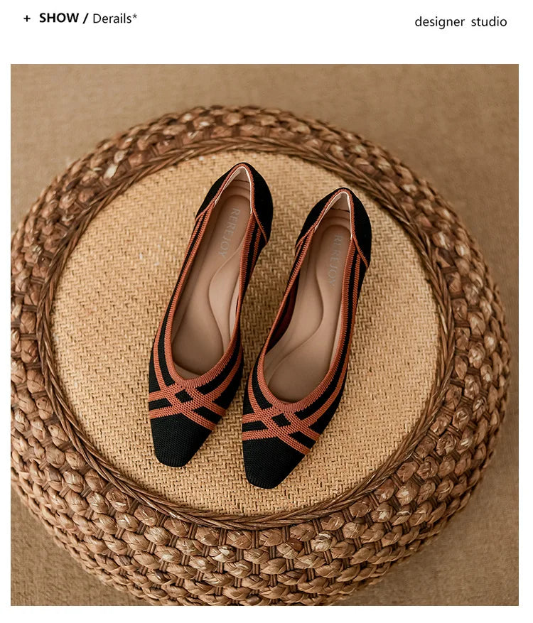 The Olgaine Prague Elastic Stilettos Heels (heel 4 cm)