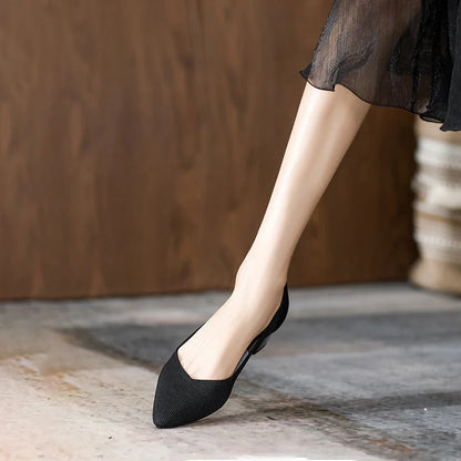 The Élan™ Vienna Pointed Wedge Knit Pumps (heel 4 cm)