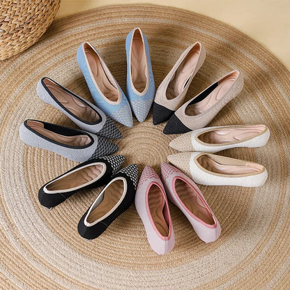 The Juliana Vienna Pointed Knit Pumps (heel 3 cm)