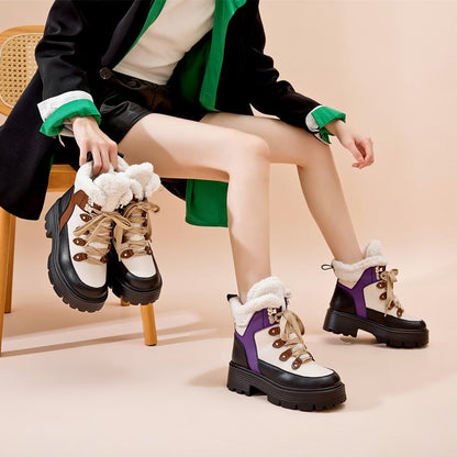 Victoria Botim Casual Boot Genuine Leather Wool Lined TPU