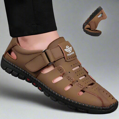 Riyadh – Men’s Leather Sandals for Elegant Summer Comfort
