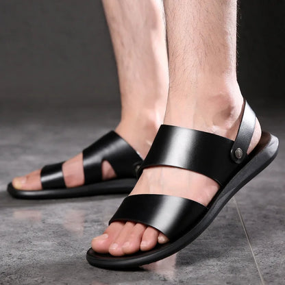 Tangier Leather Sandals for Men – Double Strap Slingback Design