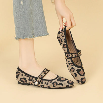 The Clarisse Florence Knit Mary Janes (heel 1 cm)