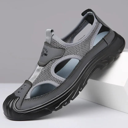 Muscat - Lightweight Mesh & Leather Hybrid Sandals for Men
