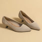The Harmonie Vienna Pointed Knit Kitten Heels (heel 3 cm)