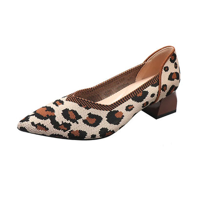 The Structure Basic Pointed Knit Pumps (heel 3.5 cm)