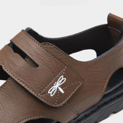 Fez - Leather Velcro Sandals for Men