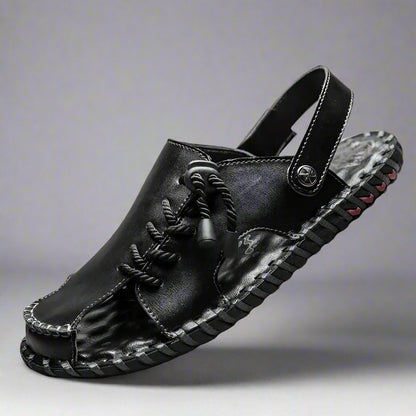 Abha – Men’s Genuine Leather Sandal – Solid Comfort with Classic Structure