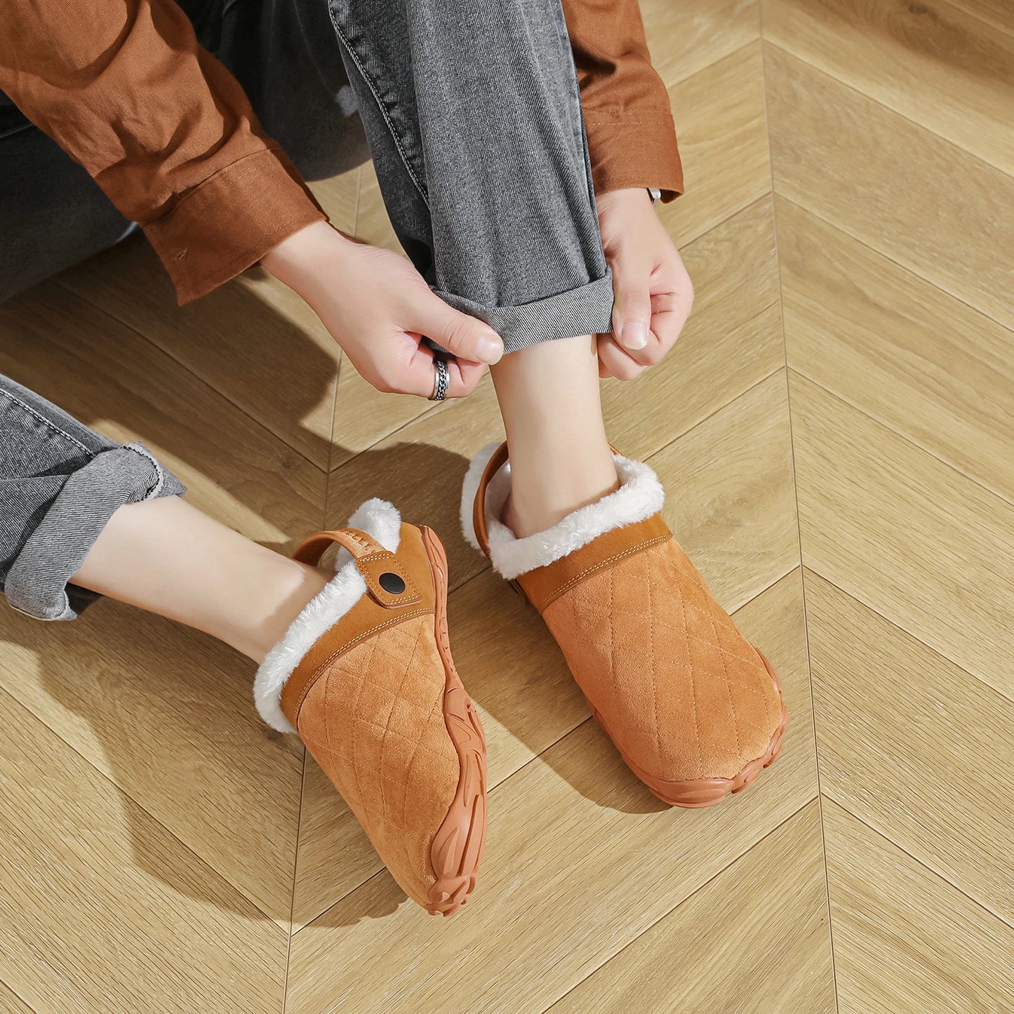 Alpine Cozy Barefoot Slippers