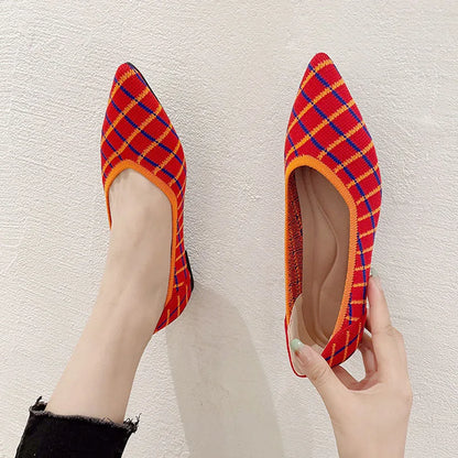 The Yaliane Vienna Elastic Ballet Flats (heel 1 cm)