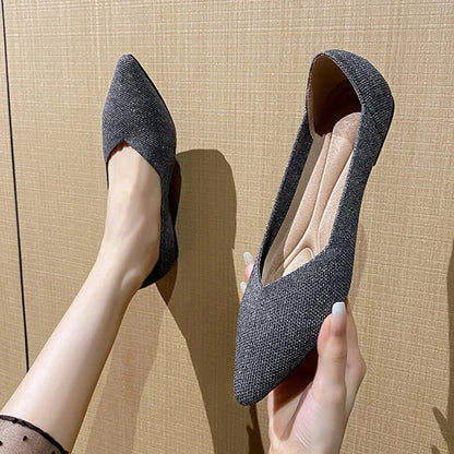 The Celesta Monte Carlo Shimmer Knit Flats (heel 1 cm) Special Collection ✨