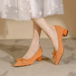The Douceur Rome Knit Bow Heels (heel 3.5 cm)