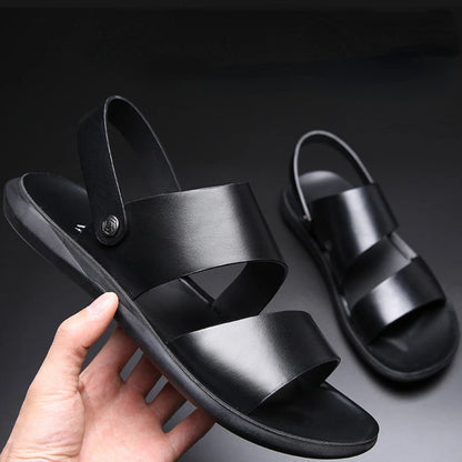 Tangier Leather Sandals for Men – Double Strap Slingback Design