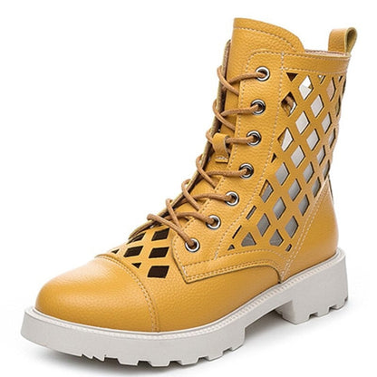 Genova Autumn Boots In Genuine Leather With TPU Sole