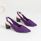 The Audace Seoul Pointed Slingback Knit Pumps (heel 5 cm)