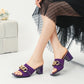 The Audacieuse Cannes Chain Mesh Mules (heel 6 cm)
