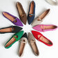 The Seoul Pointed Knit Mary Janes Flats