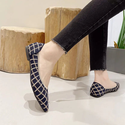 The Yaliane Vienna Elastic Ballet Flats (heel 1 cm)