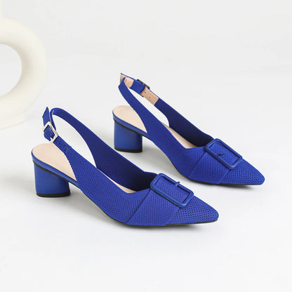 The Audace Seoul Pointed Slingback Knit Pumps (heel 5 cm)