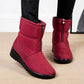 Feet in the Clouds™ Snow Boots Women Front Zipper Plush